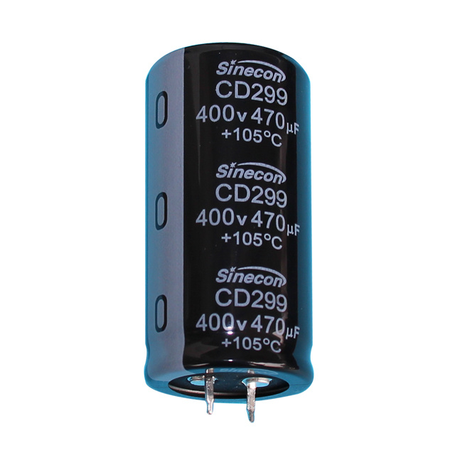 CD299 Ultra dlhá životnosť, nízky únik hliníka elektrolytického kondenzátora CD299 Ultra dlhá životnosť, nízky únik hliníka elektrolytického kondenzátora